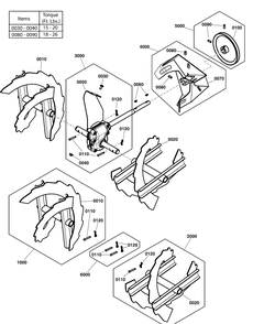 Auger Drive Group Diagram and Parts List for 1696951-00-H1728E  Briggs and Stratton Snow Blower